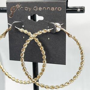 G by Gennaro Earrings Twisted Gold Hoops$16ea / 3 for $25